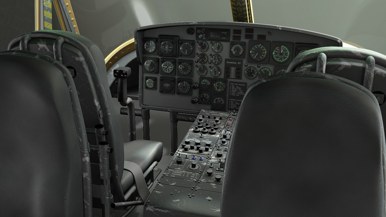 Bell 205 Cockpit